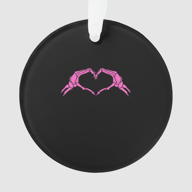 Squelette Mains Panneau Coeur Retro Halloween (devant)