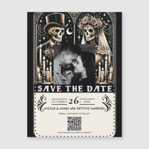 Squelettes de Tarot Mariée Marié Mariage Réservez