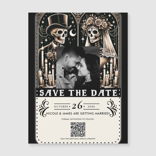 Squelettes de Tarot Mariée Marié Mariage Réservez  (Devant)