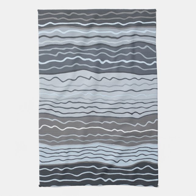Squiggles modernes 5 Serviette de cuisine (Vertical)