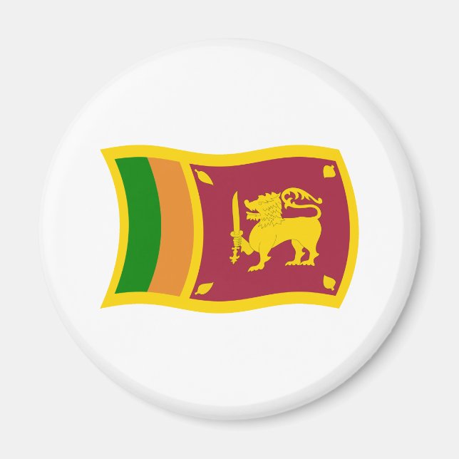 Sri Lanka Flag Magnet (Devant)