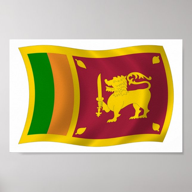 Sri Lanka Flag Poster Print (Devant)