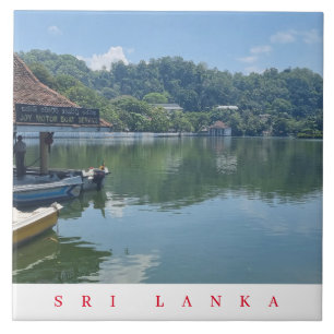 Sri Lanka Kandy Lake vue carreaux en céramique