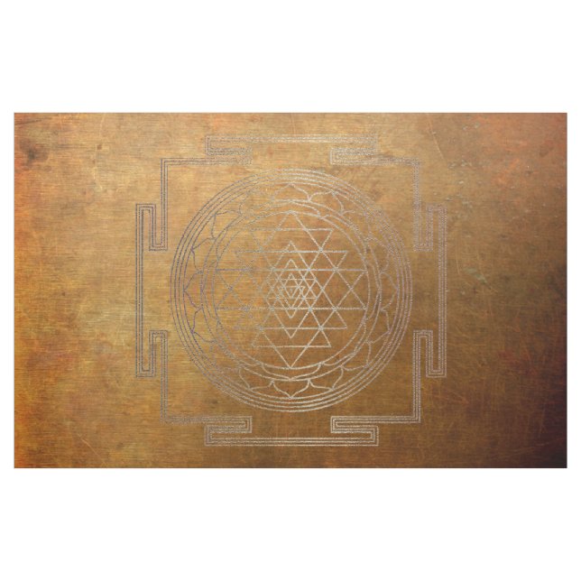 Sri Yantra en cuivre - tissu (Yard)