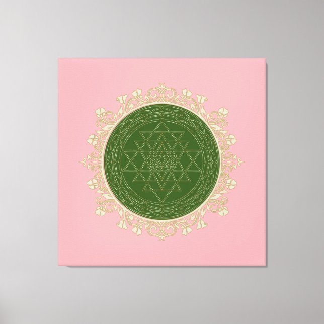 Sri Yantra Mandala - Toile Enveloppée (Recto)