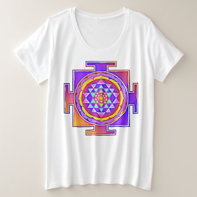 Sri Yantra - Symbole hindouiste Design 1 (Design devant)