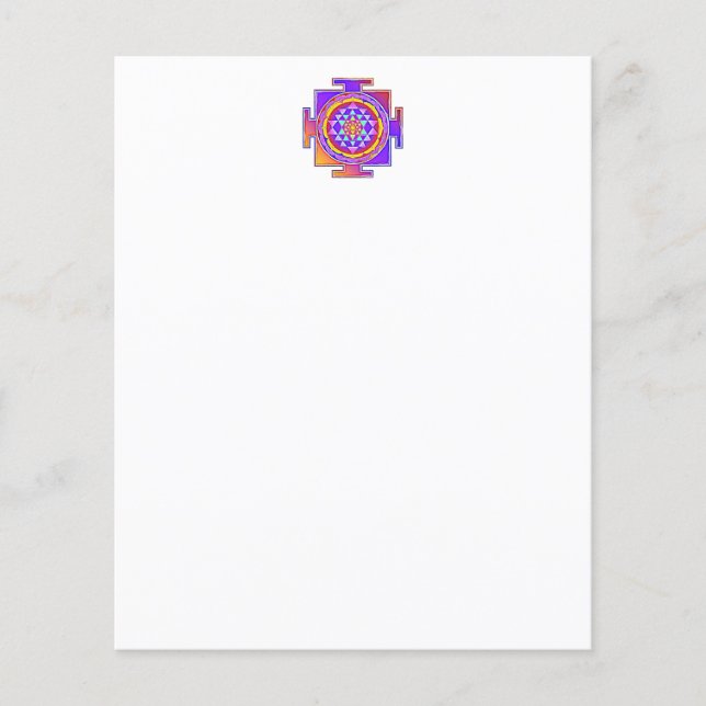 Sri Yantra - Symbole hindouiste Design 1 (Devant)