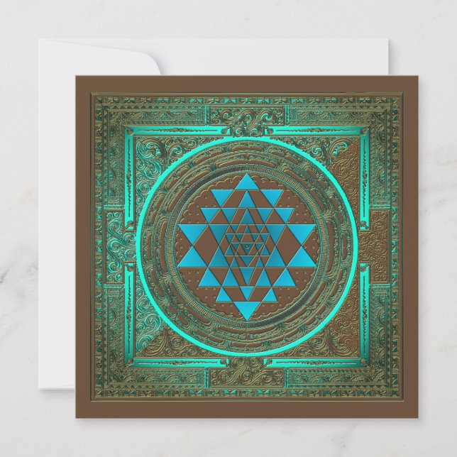 Sri Yantra Water Glow - Invitation Card (Devant)