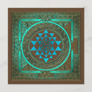 Sri Yantra Water Glow - Invitation Card