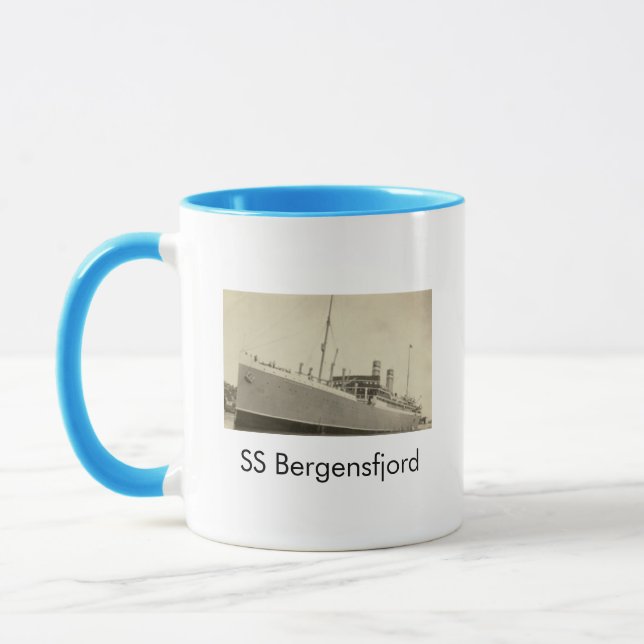 SS Bergensfjord Navire norvégien Café Mug (Gauche)