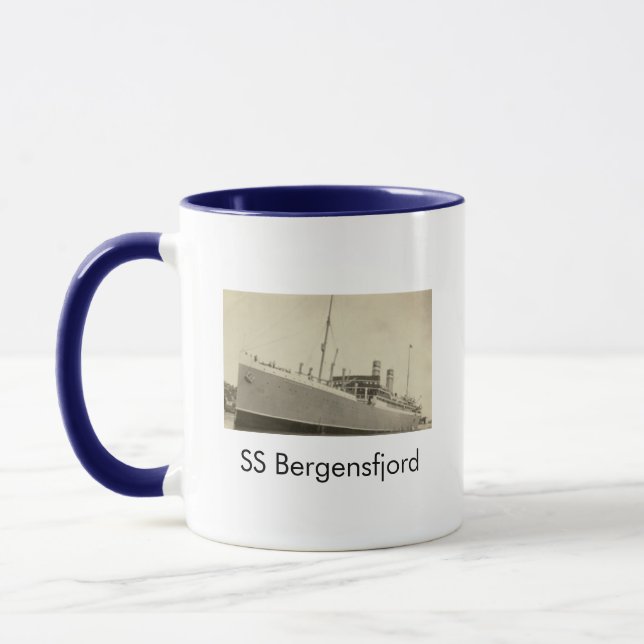 SS Bergensfjord Navire norvégien Café Mug (Gauche)