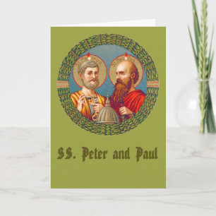 SS. Peter et Paul (JMAS 01) Carte de voeux vierge