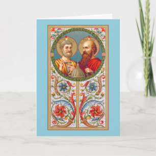 SS. Peter et Paul (JMAS 01) Carte de voeux vierge