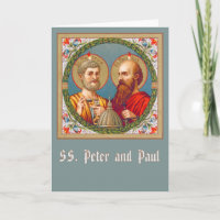 SS. Peter et Paul (JMAS 01) Carte de voeux vierge