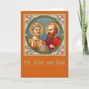 SS. Pierre et Paul (JMAS 01) Carte de vœux vierge