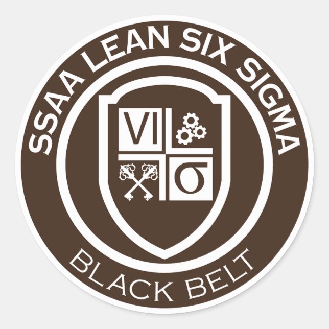 SSAA BLACK BELT STICKER (Devant)