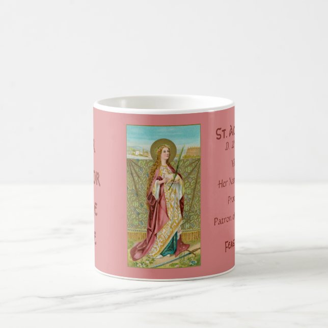 St. Agnes de Rome (BC 01) Café Mug 1 (Centre)