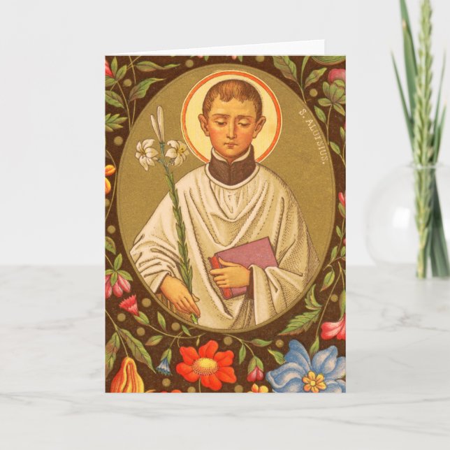 St. Aloysius Gonzaga (PM 01) Carte de voeux vierge (Devant)