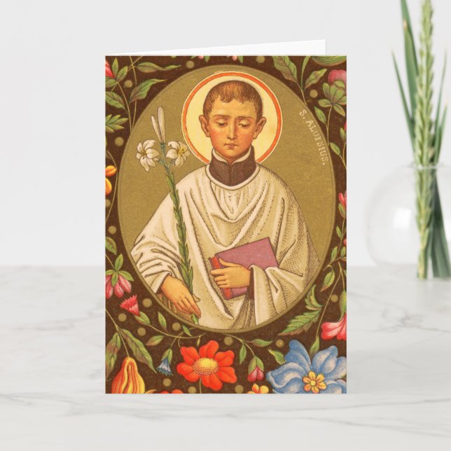 St. Aloysius Gonzaga (PM 01) Carte de voeux vierge (Devant)