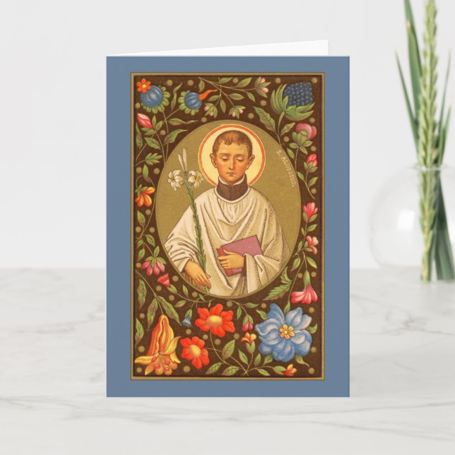 St. Aloysius Gonzaga (PM 01) Carte de voeux vierge (Devant)
