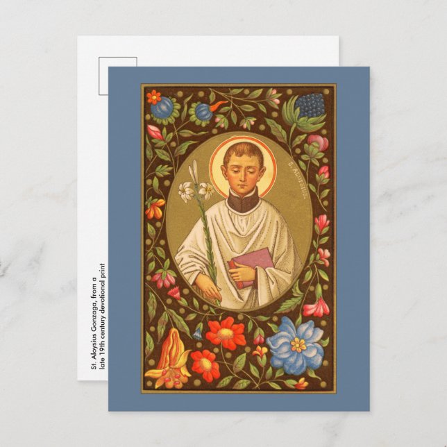St. Aloysius Gonzaga (PM 01) Carte postale 1 (Devant / Derrière)