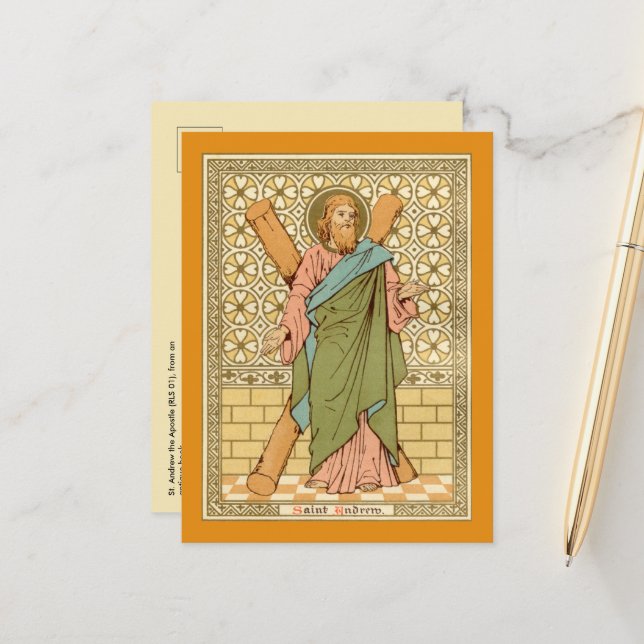 St. Andrew l'Apôtre (RLS 01) Carte postale 2 (Devant/Arrière en situation)