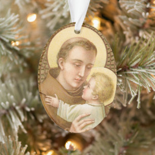 St Antoine de Padoue & Enfant Jésus (JM 05) Acryli