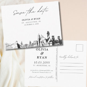 St. Augustine Enregistrer la date Mariage de carte