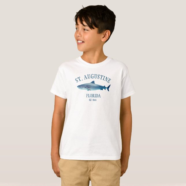 St Augustine EST 1565 Beach T-shirt enfant (Devant entier)
