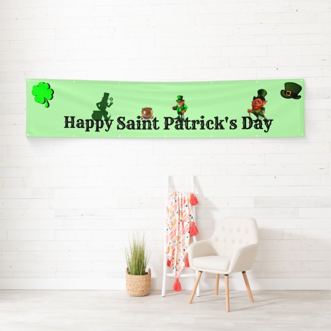 ST. Bannière de la fête de PATRICK (En situation)