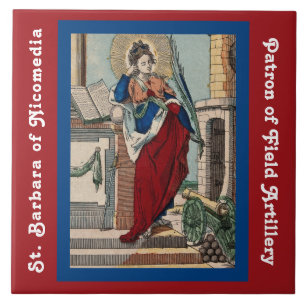 St. Barbara avec artillerie (M 007) Carreau 2