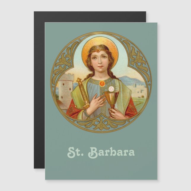 St. Barbara (BK 001) 5"x7" (Devant / Derrière)
