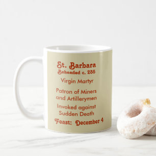 St. Barbara (BK 001) Mug de café 1c