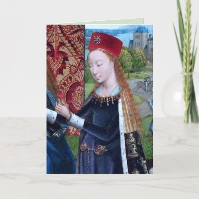 St Barbara de Nicomedia (détail; M 070) Carte (Devant)