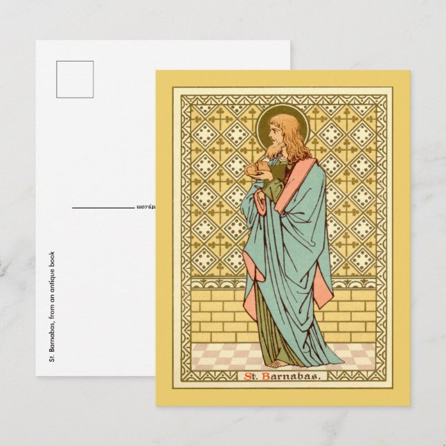 St. Barnabé l'Apôtre (RLS 02) Carte postale 2 (Devant / Derrière)