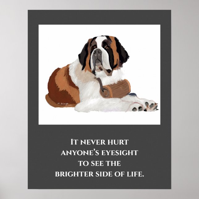 St. Bernard Print, Value Poster Paper (Matte) (Devant)