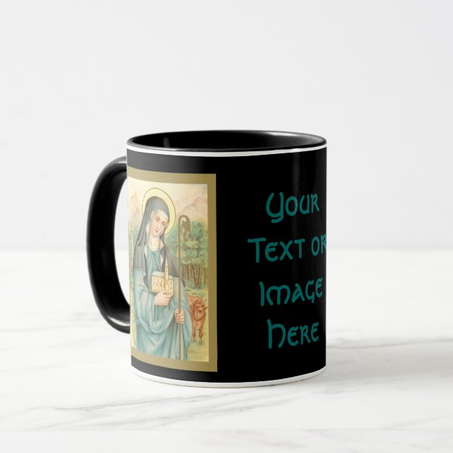 St. Brigid d'Irlande (M 014) Mug de café 2b (Devant gauche)