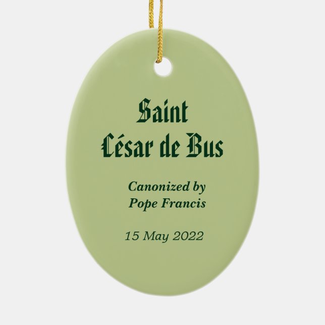 St. César de Bus (SLE 001) Ornement en céramique (Dos)
