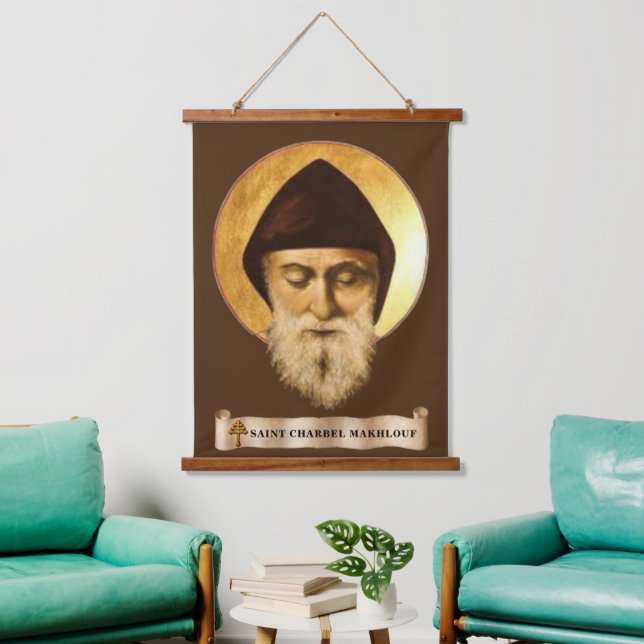 St. Charbel Makhlouf Bois Taché Tapisserie (Salon)