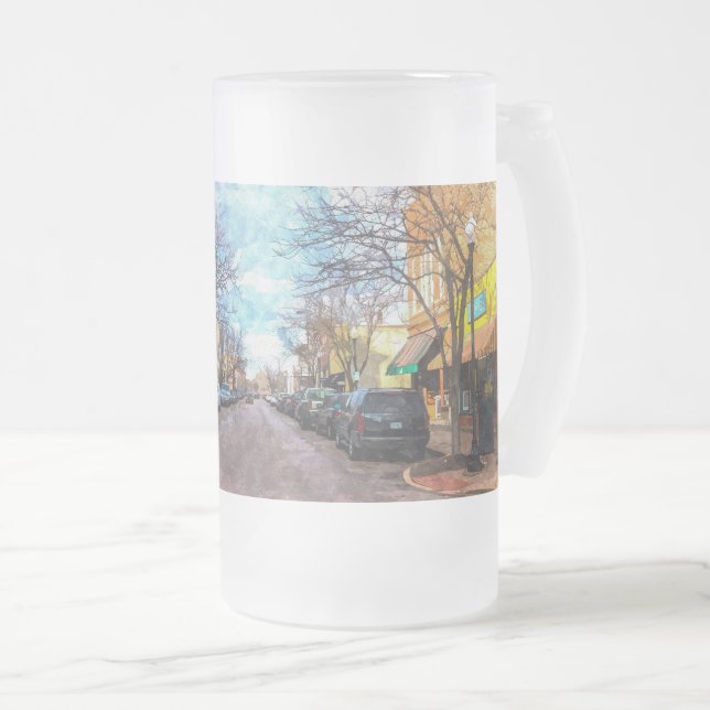 St Charles Main St Painterly Frosted Mug (Devant droit)