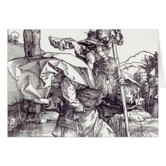 St Christopher portant le Christ infantile, 1511 (Devant horizontal)