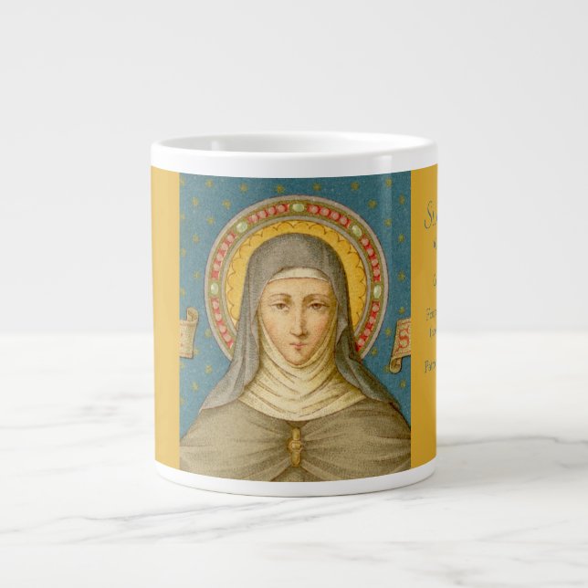 St. Clare d'Assise (SAU 027) XLarge Mug de café 2 (Devant)