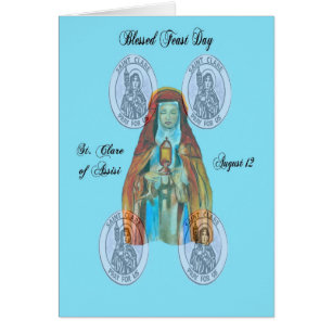 St Clare de jour de fête d'Assisi