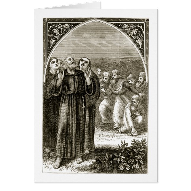 St Columba chantant, et attaqué par les druides, (Devant)