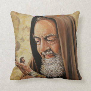 St Coussin de l'aumônier Pio - CADEAU MERVEILLEUX