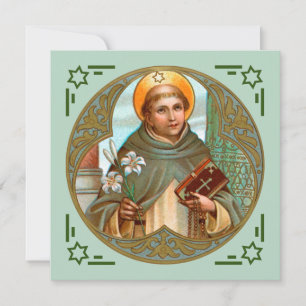 St. Dominic (BK 07) Carte de voeux Carré plat