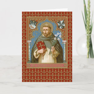 St. Dominic de Guzman (BK 011) Carte de vœux vierg