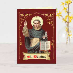 St. Dominic Prêchant (BEN 002) Carte de vœux vierg