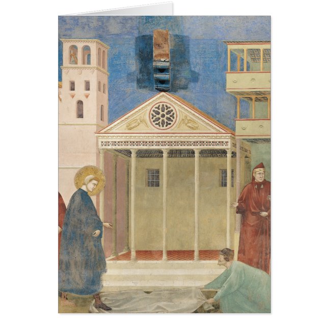 St Francis a honoré par un homme simple, 1297-99 (Devant)