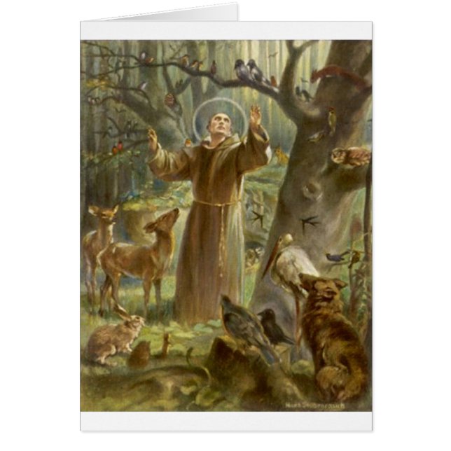 St Francis d'Assisi prêchant aux animaux (Devant)